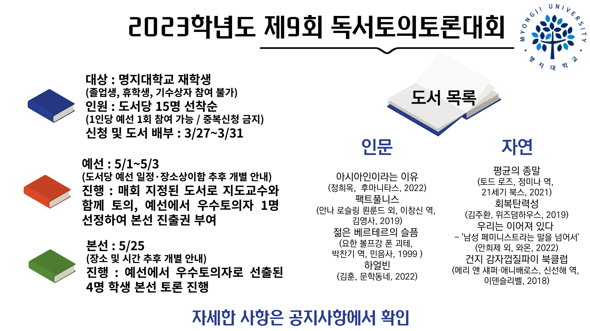 2023 독서토론대회 개최 